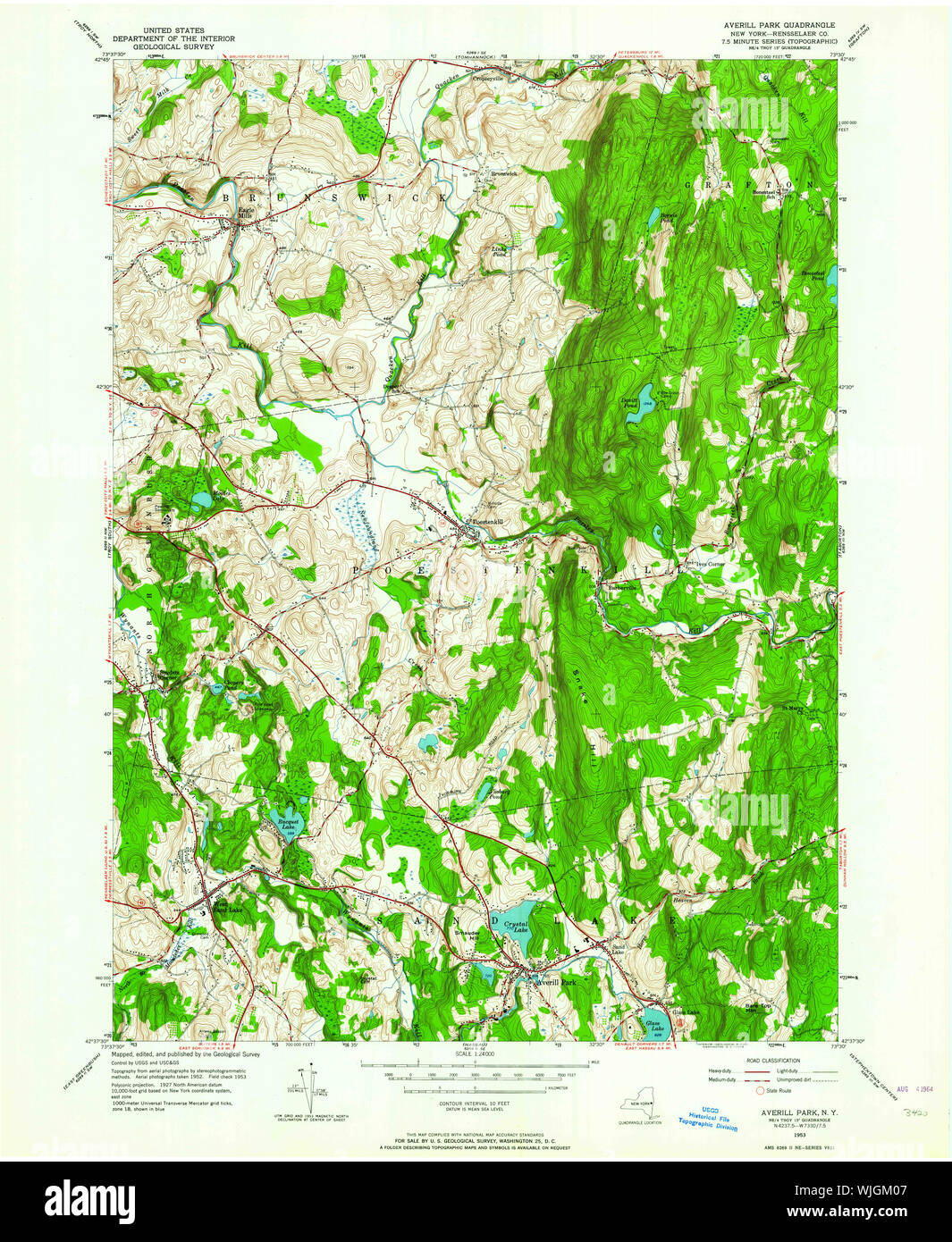 New York NY Averill Park 136751 1953 24000 Restoration Stock Photo Alamy