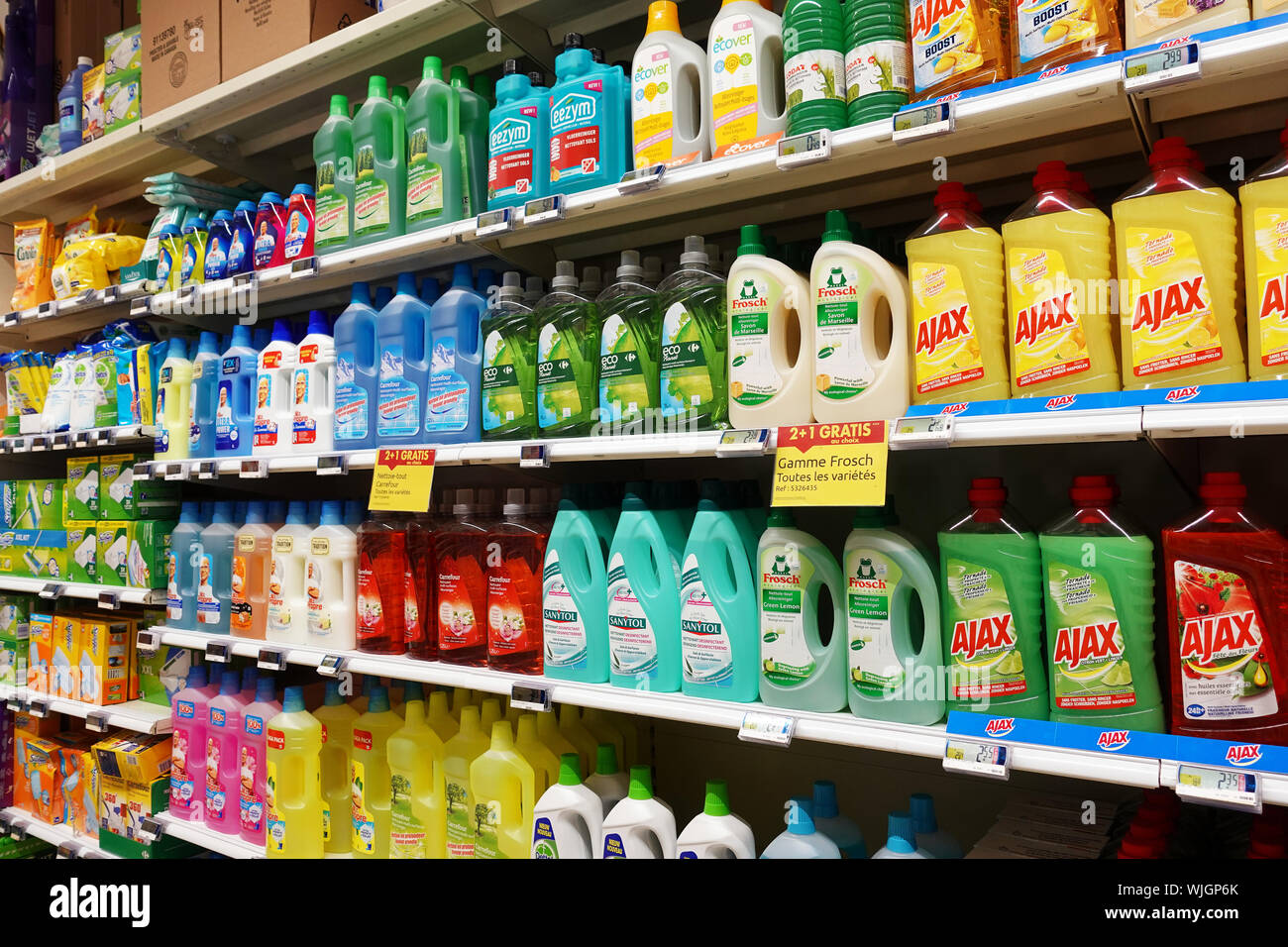 Household cleaning products shop hires stock photography and images