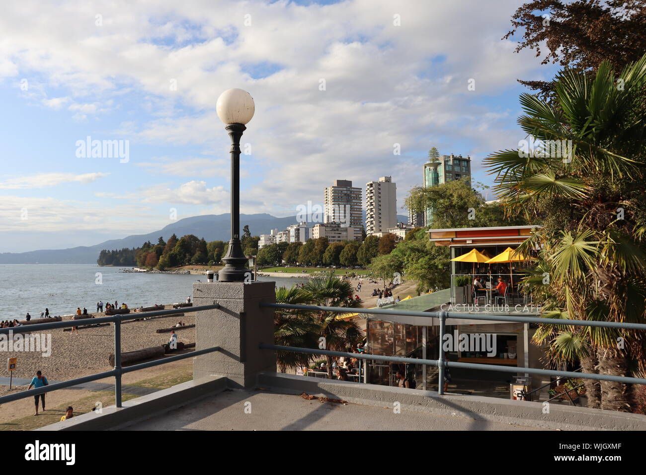 English Bay beach, Vancouver Stock Photo