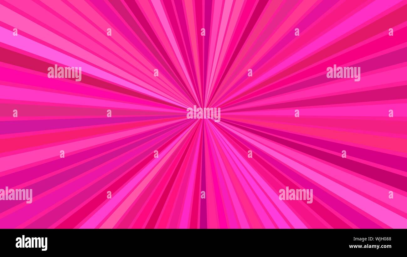 Pink abstract psychedelic speed concept background - vector ray burst graphic Stock Vector