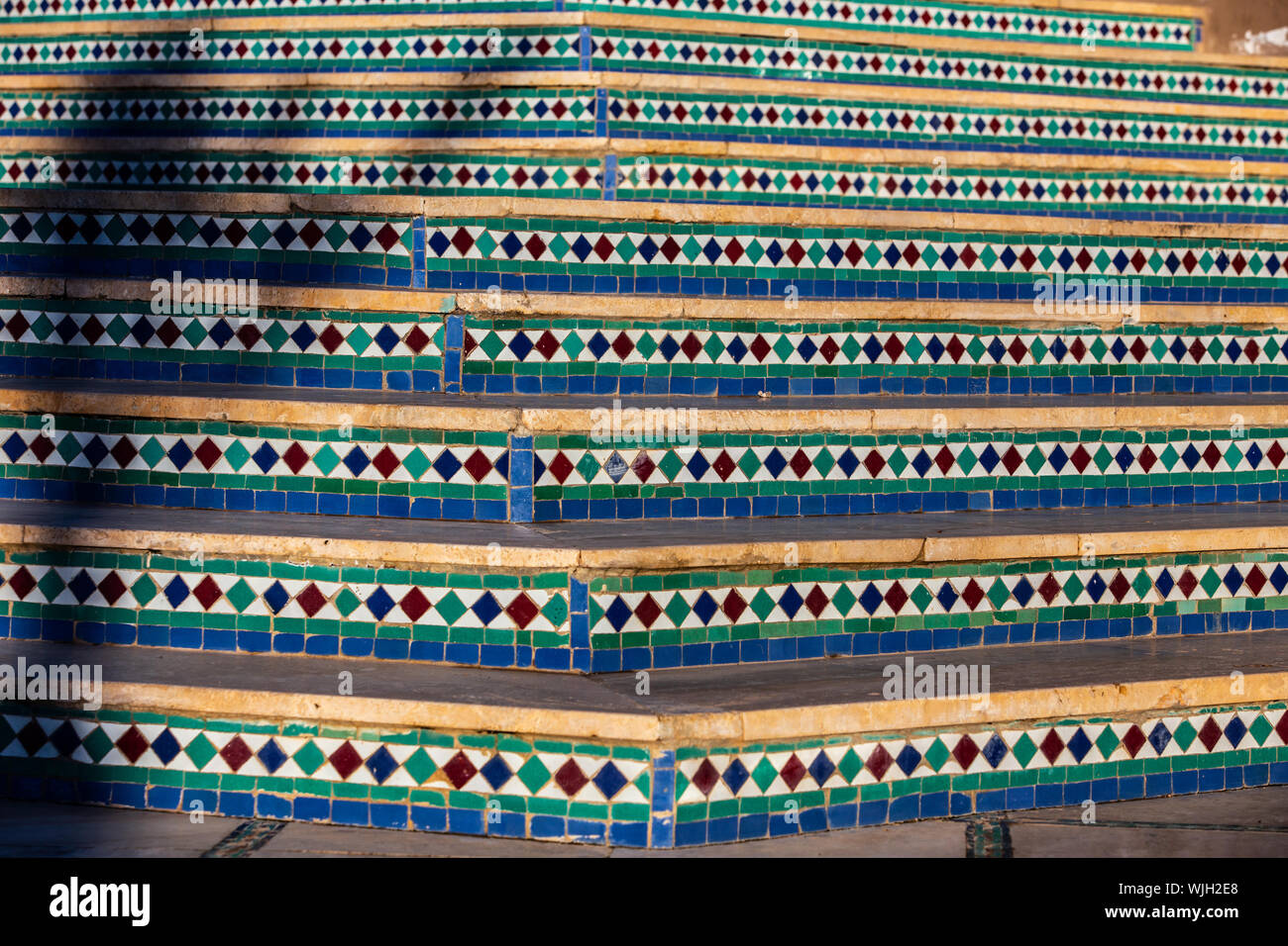 stairs with colored design Stock Photo - Alamy