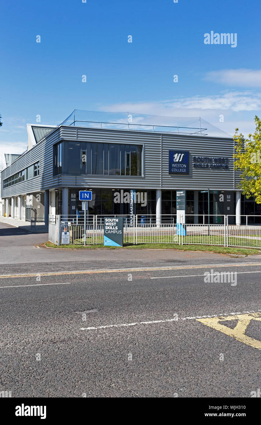 The South West Skills Campus of Weston College in Weston-super-Mare, UK  which stands on the site of a former Clarks shoe factory Stock Photo - Alamy