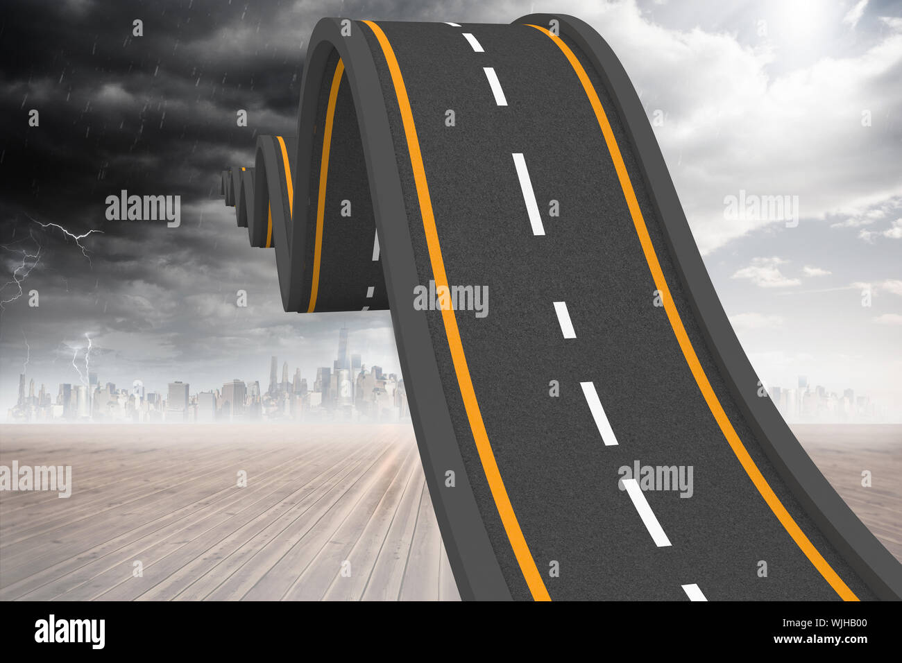 Bumpy road backdrop hi-res stock photography and images - Alamy