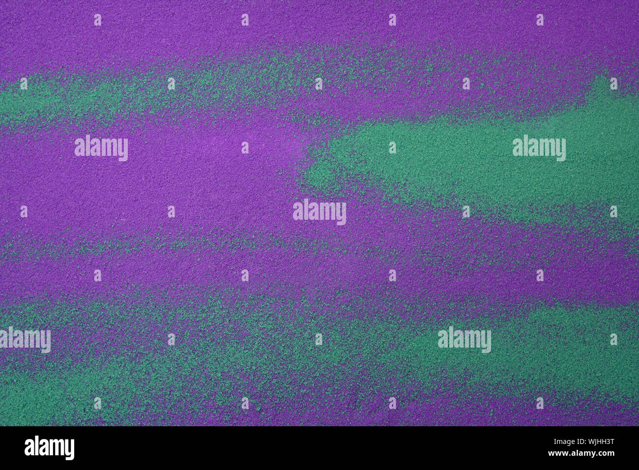 colorful pigments background textures in green and purple salt sand ...