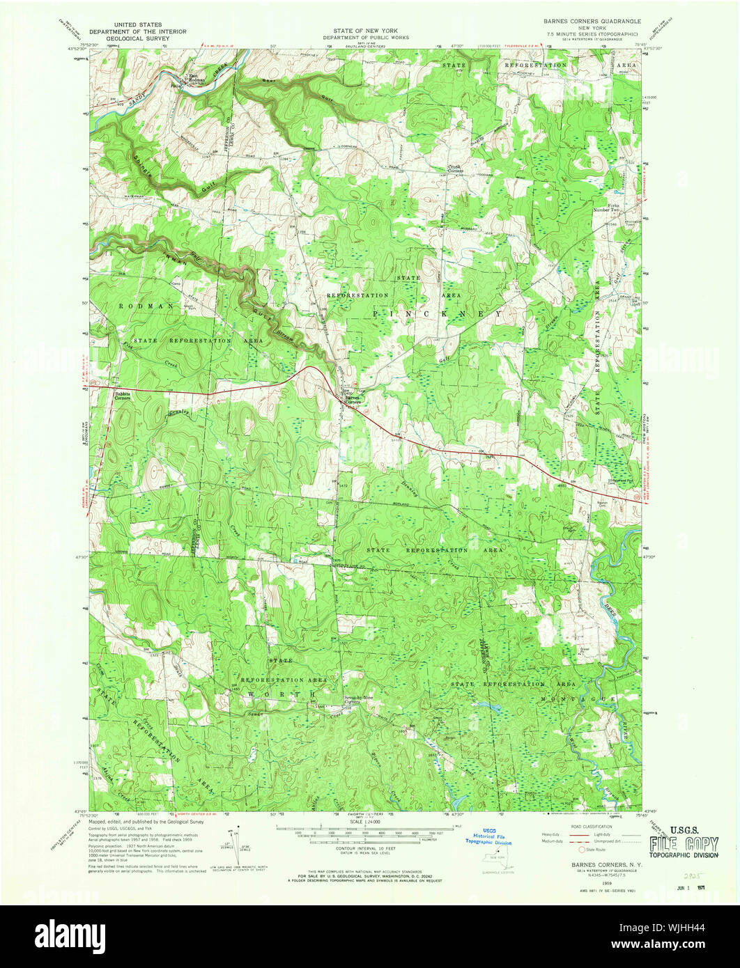 New York NY Barnes Corners 123184 1959 24000 Restoration Stock Photo