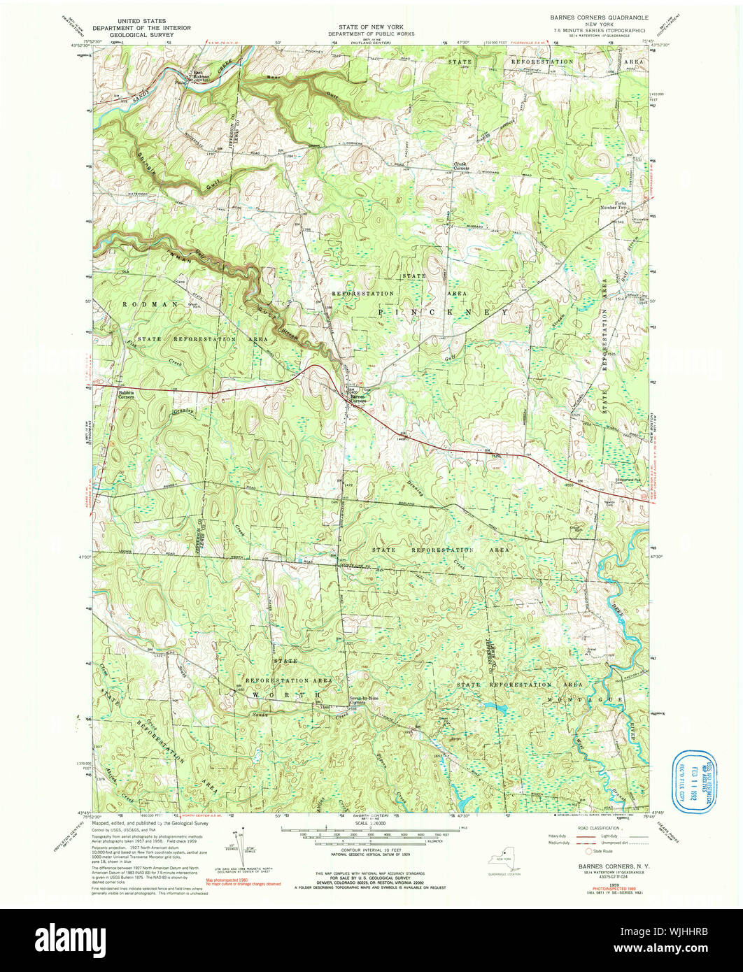 New York NY Barnes Corners 137090 1959 24000 Restoration Stock Photo Alamy