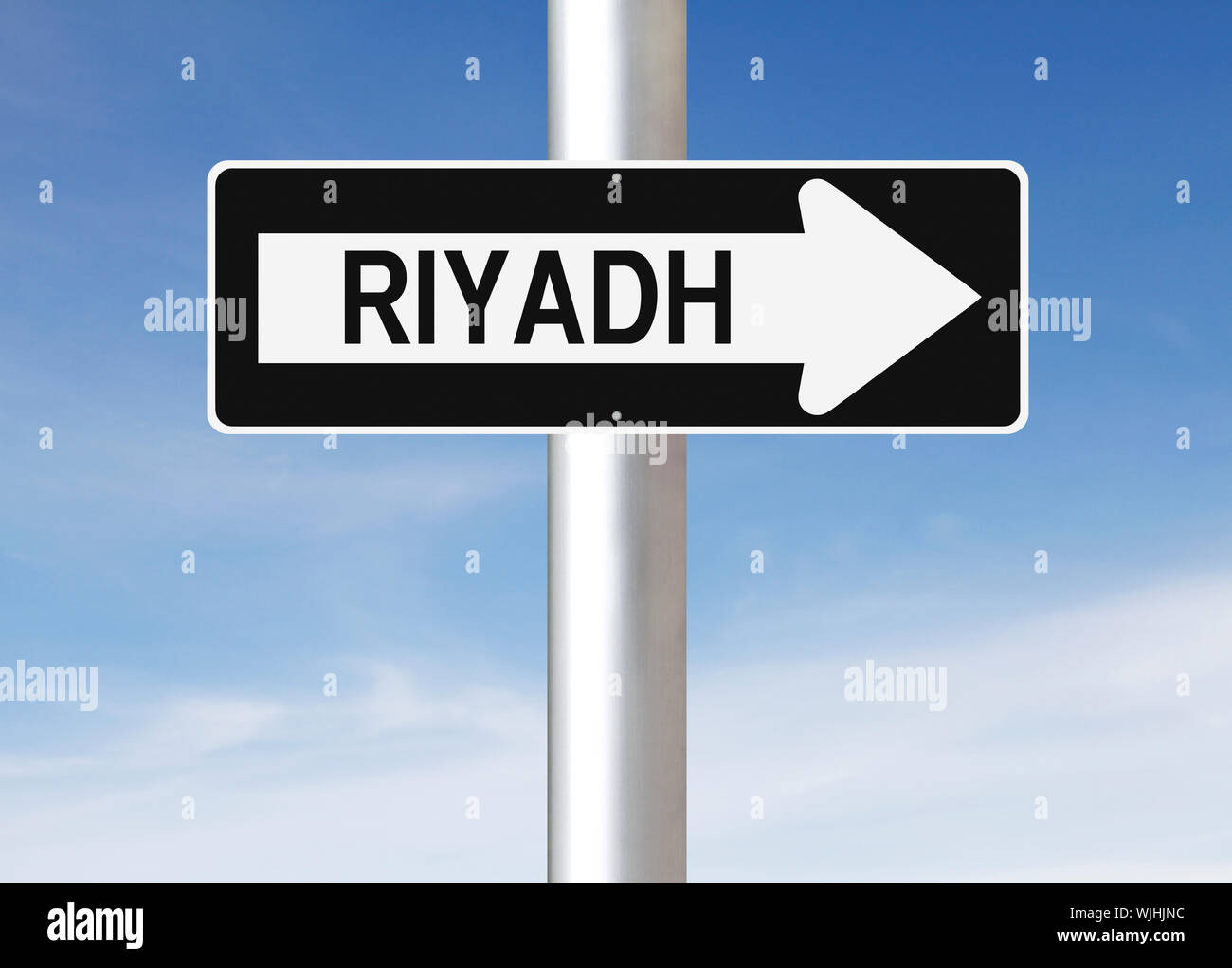 This Way to Riyadh Stock Photo
