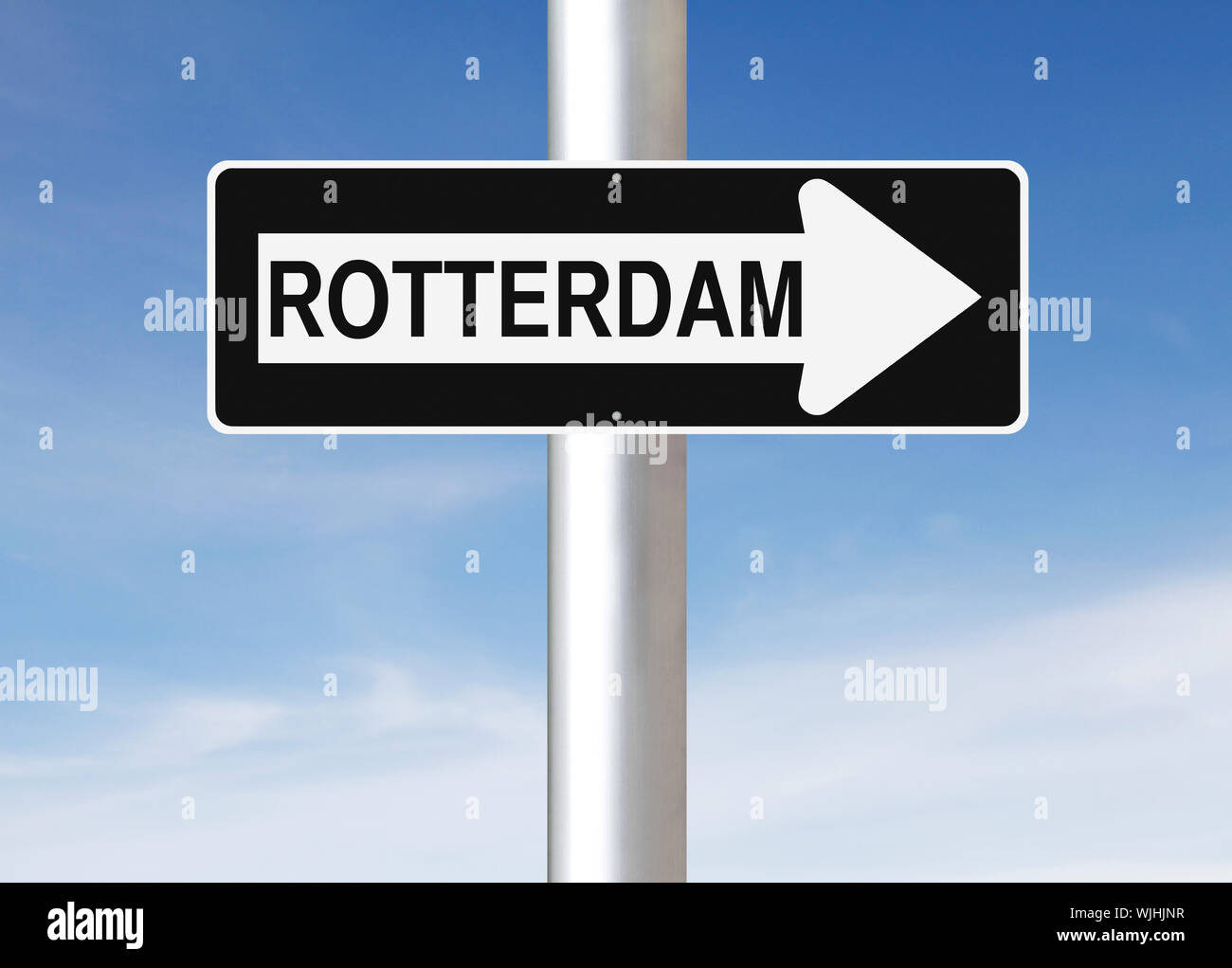 This Way to Rotterdam Stock Photo