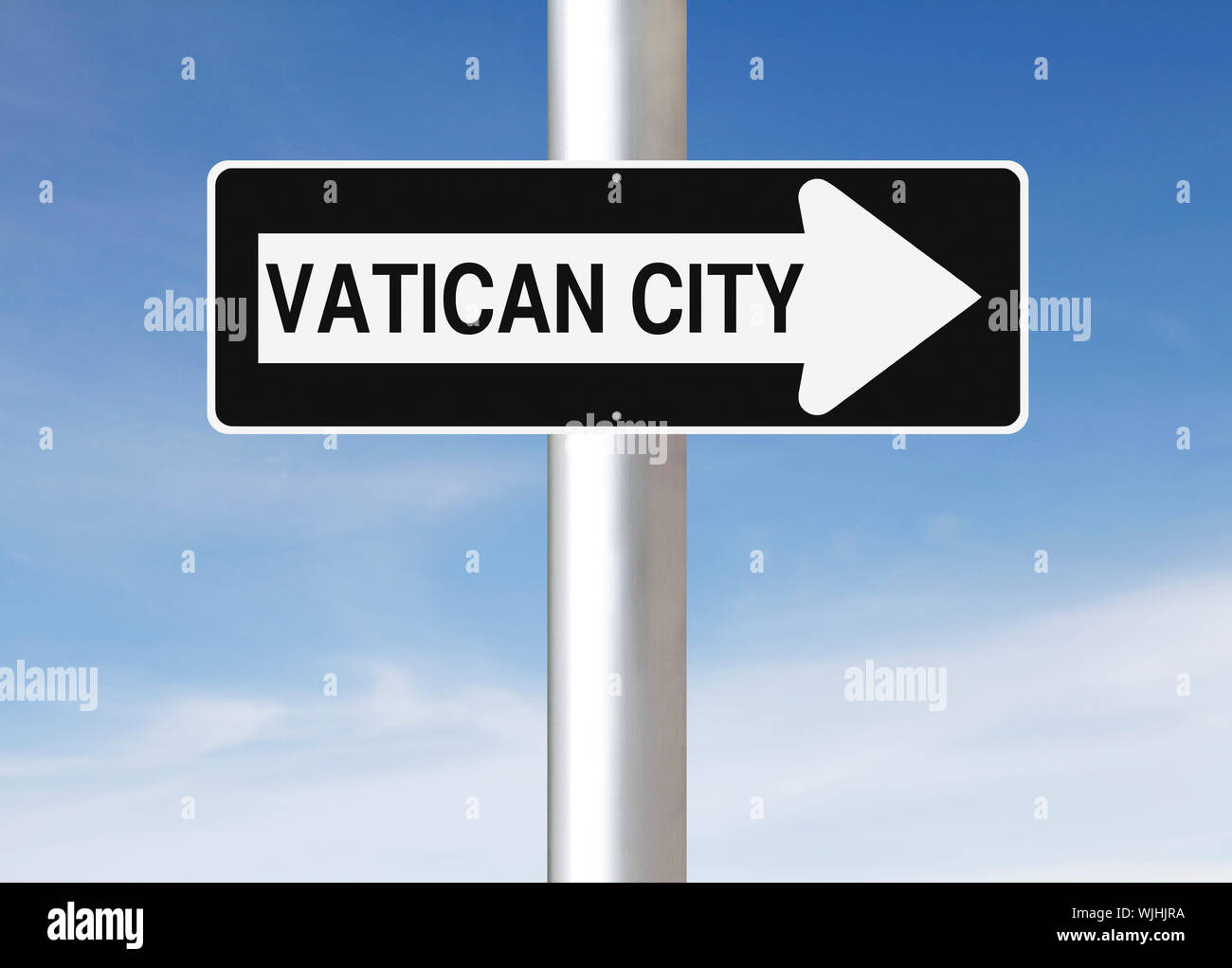This Way to Vatican City Stock Photo