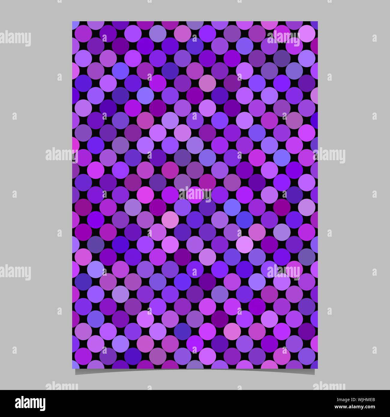 Purple abstract dot pattern brochure background - vector stationery ...