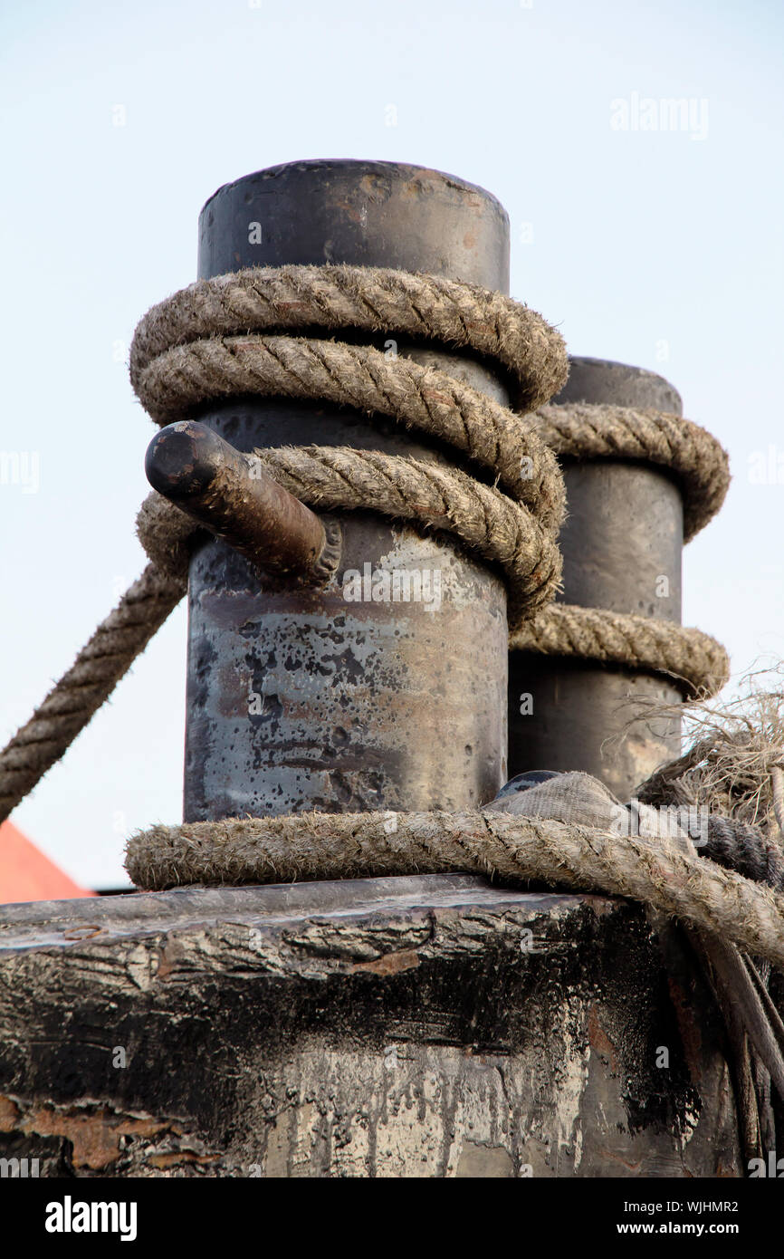 Detail of fairleads Stock Photo Alamy