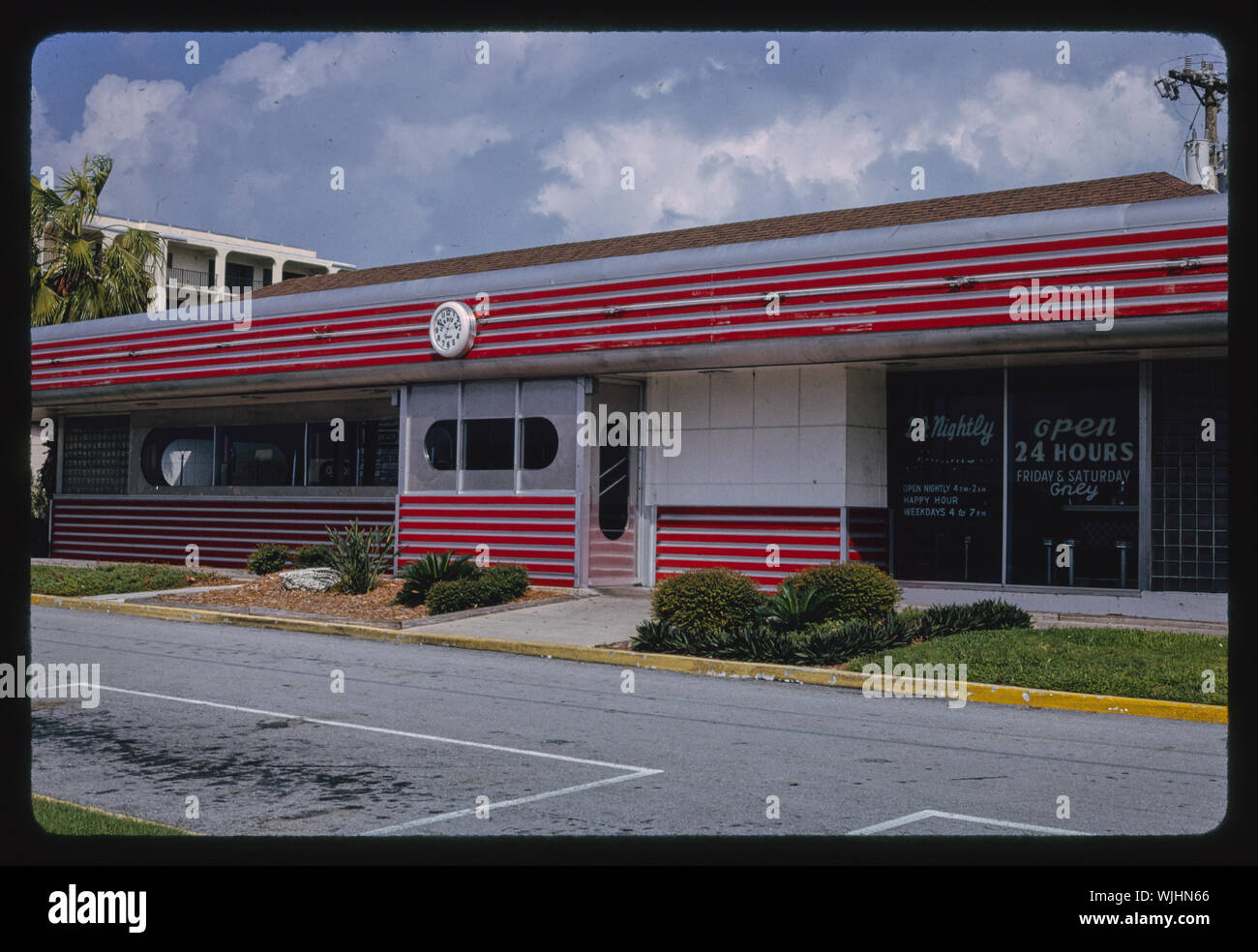 Herby K's Diner, A1A, diagonal view, Cocoa Beach, Florida Stock Photo