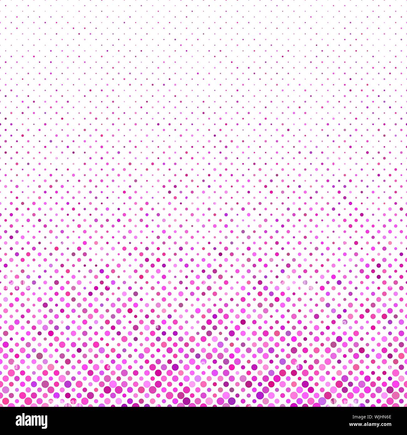 Pink repeating dot pattern - vector winter background illustration from ...