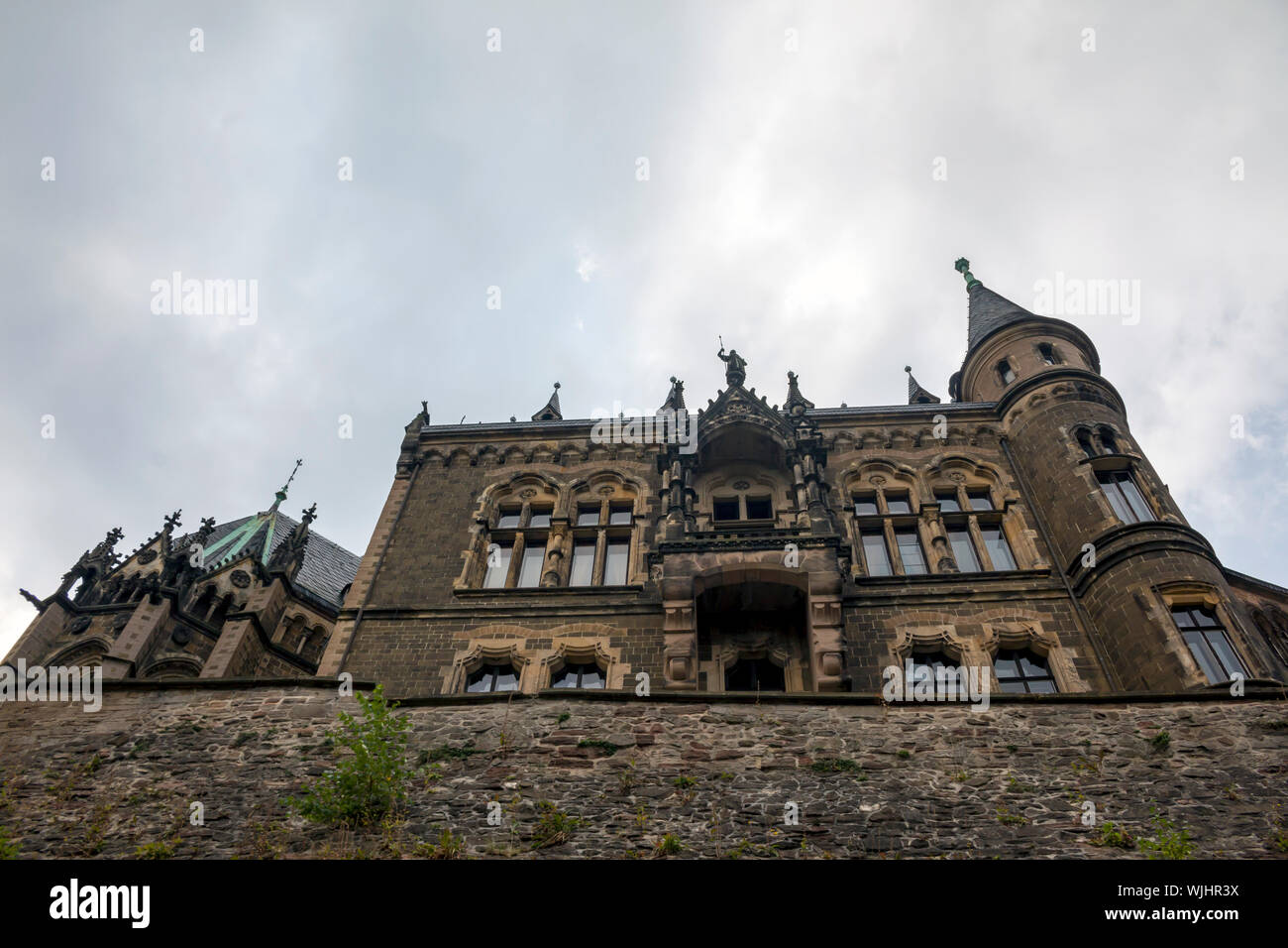 Wernigerode Castle located in the Harz mountains Stock Photo