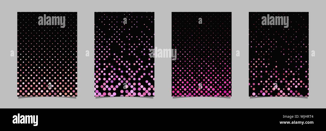 Abstract geometrical circle pattern flyer template set - vector graphic ...