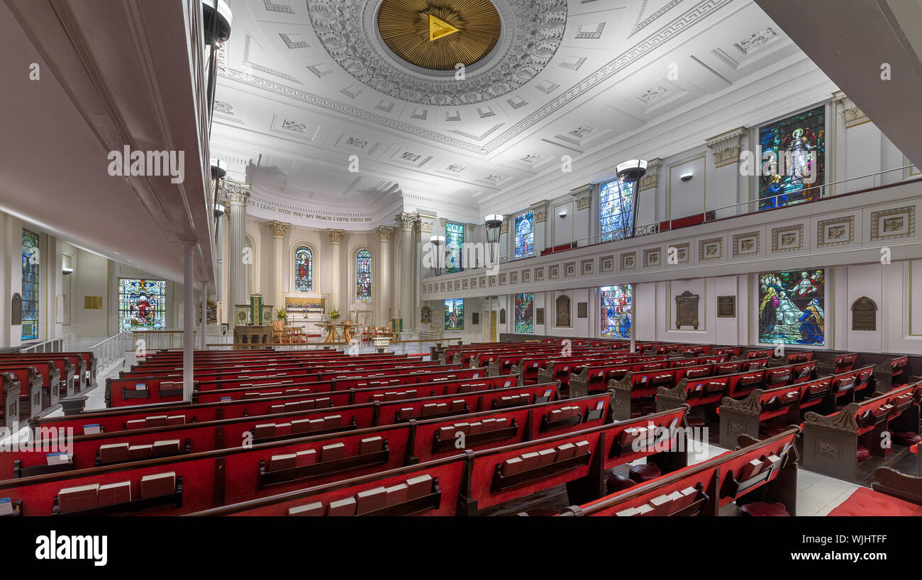 Interior and nave of the historic St. Paul's Episcopal Church at 815 E
