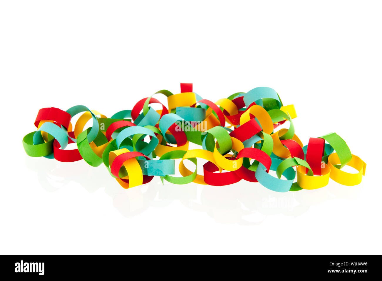 colorful festive paper chain Stock Photo Alamy