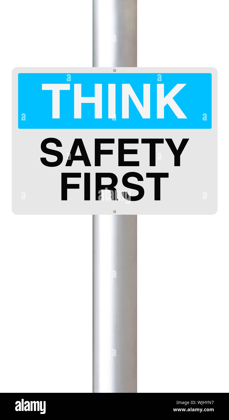 Think Safety First Stock Photo