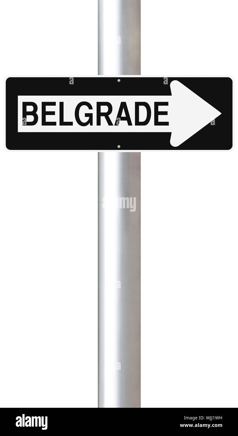 This Way to Belgrade Stock Photo