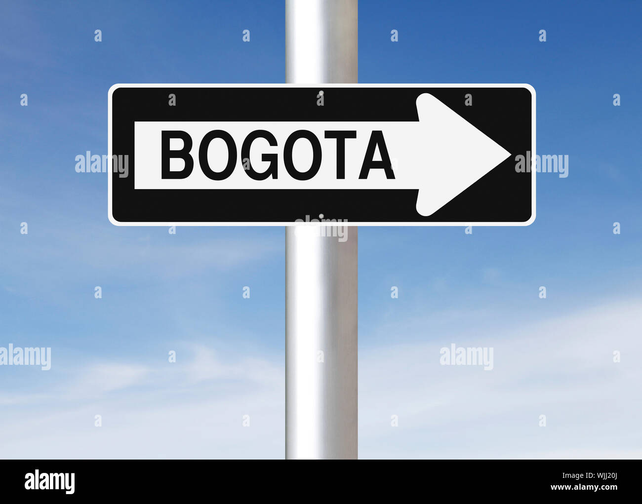 This Way to Bogota Stock Photo