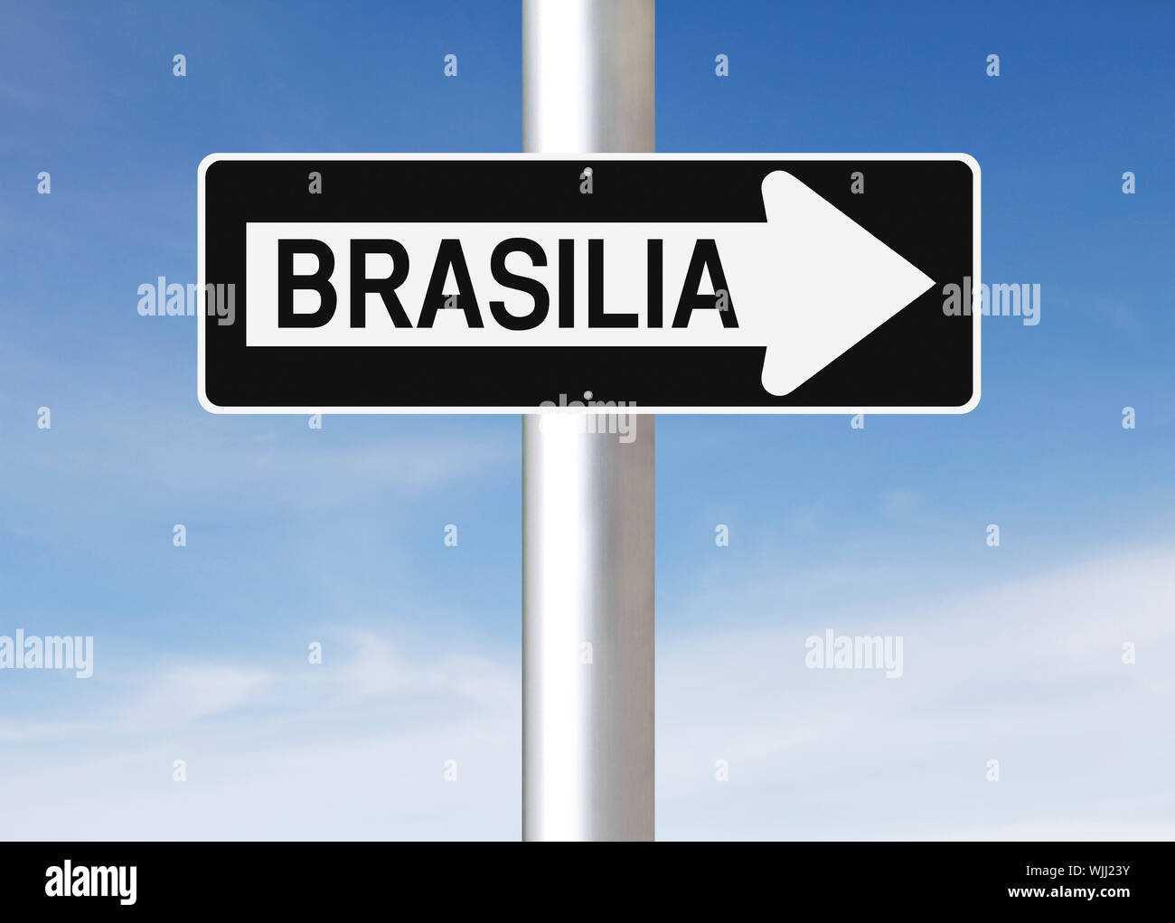 This Way to Brasilia Stock Photo
