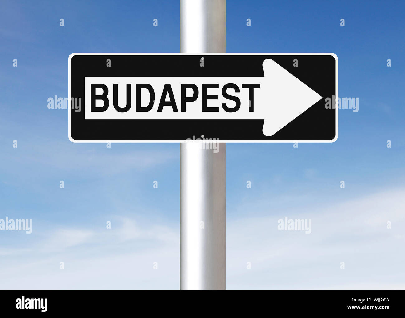 This Way to Budapest Stock Photo