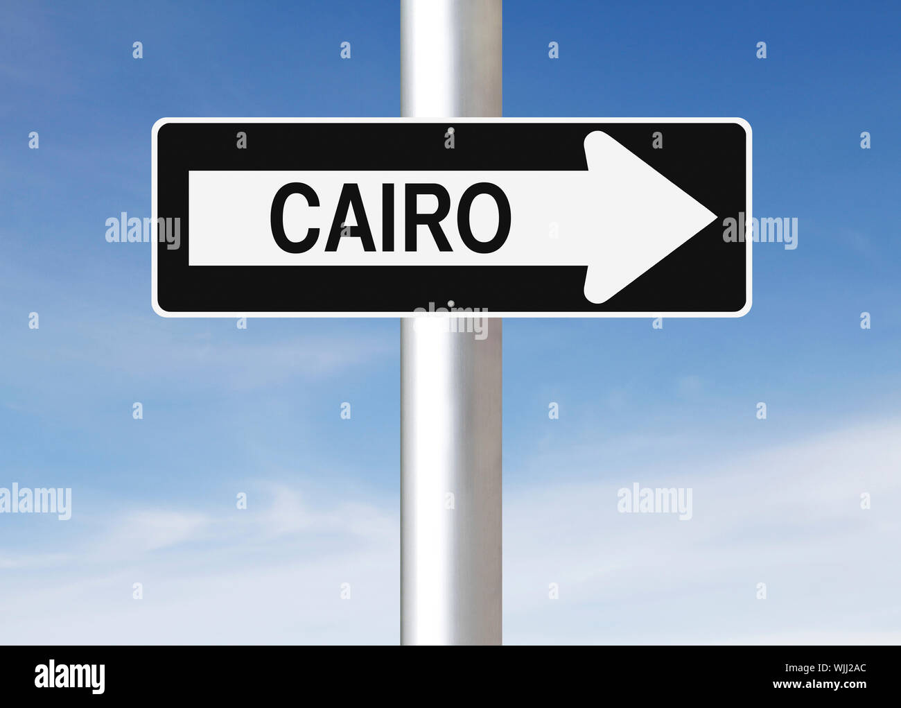 This Way to Cairo Stock Photo
