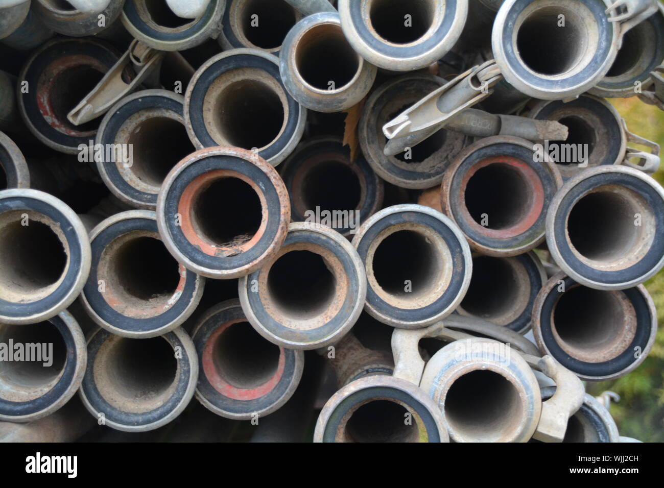 Stack Of Pipes Stock Photo - Alamy