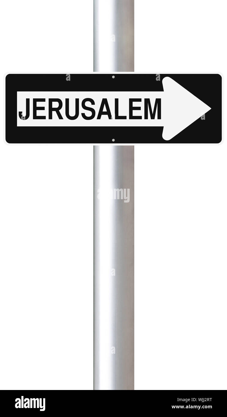 This Way to Jerusalem Stock Photo