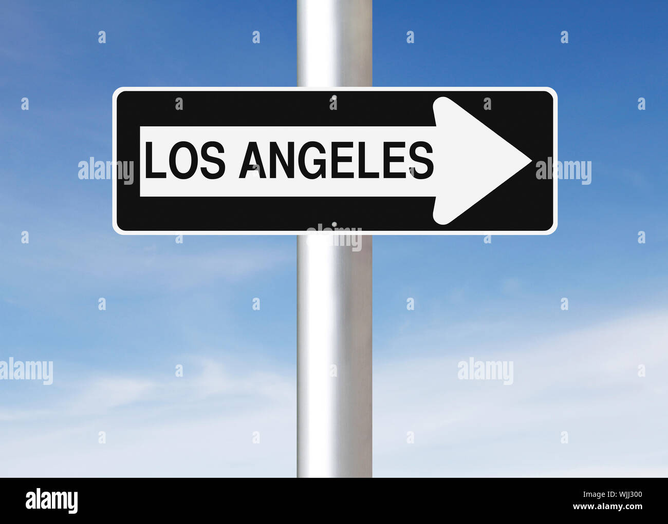 This Way to Los Angeles Stock Photo