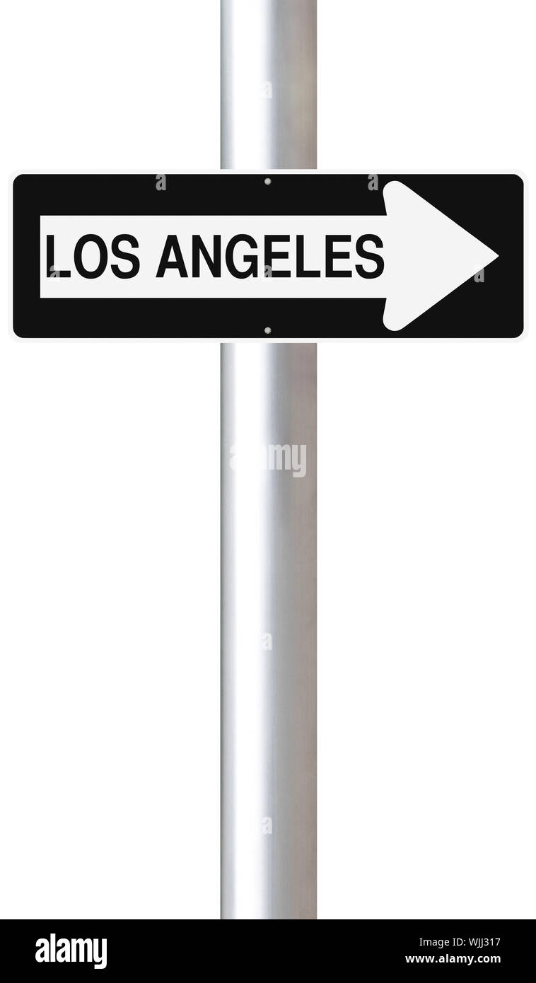 This Way to Los Angeles Stock Photo