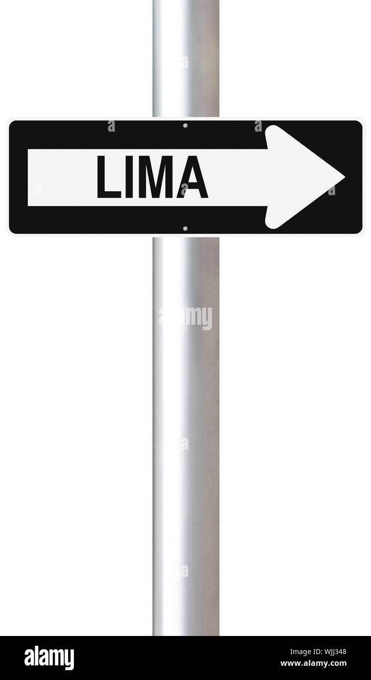 This Way to Lima Stock Photo
