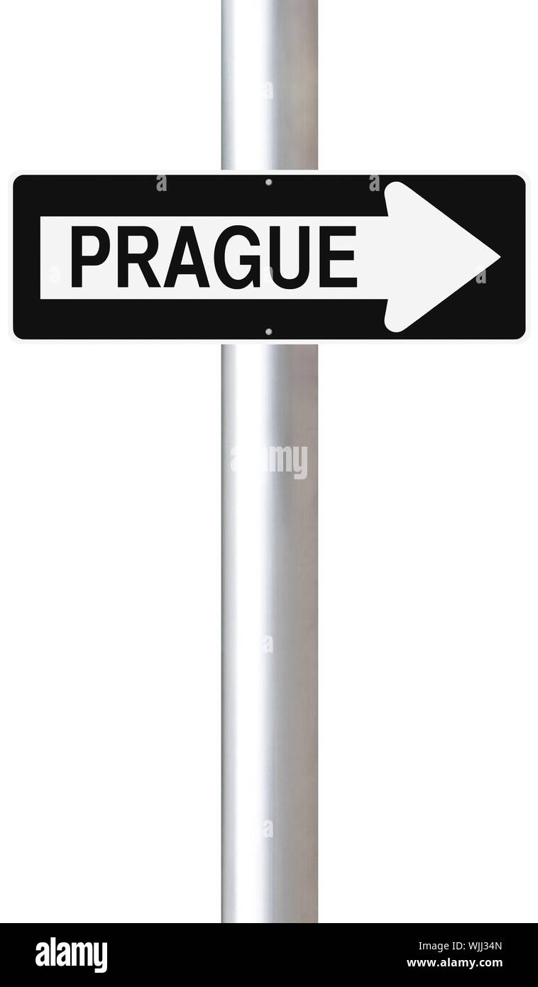 This Way to Prague Stock Photo