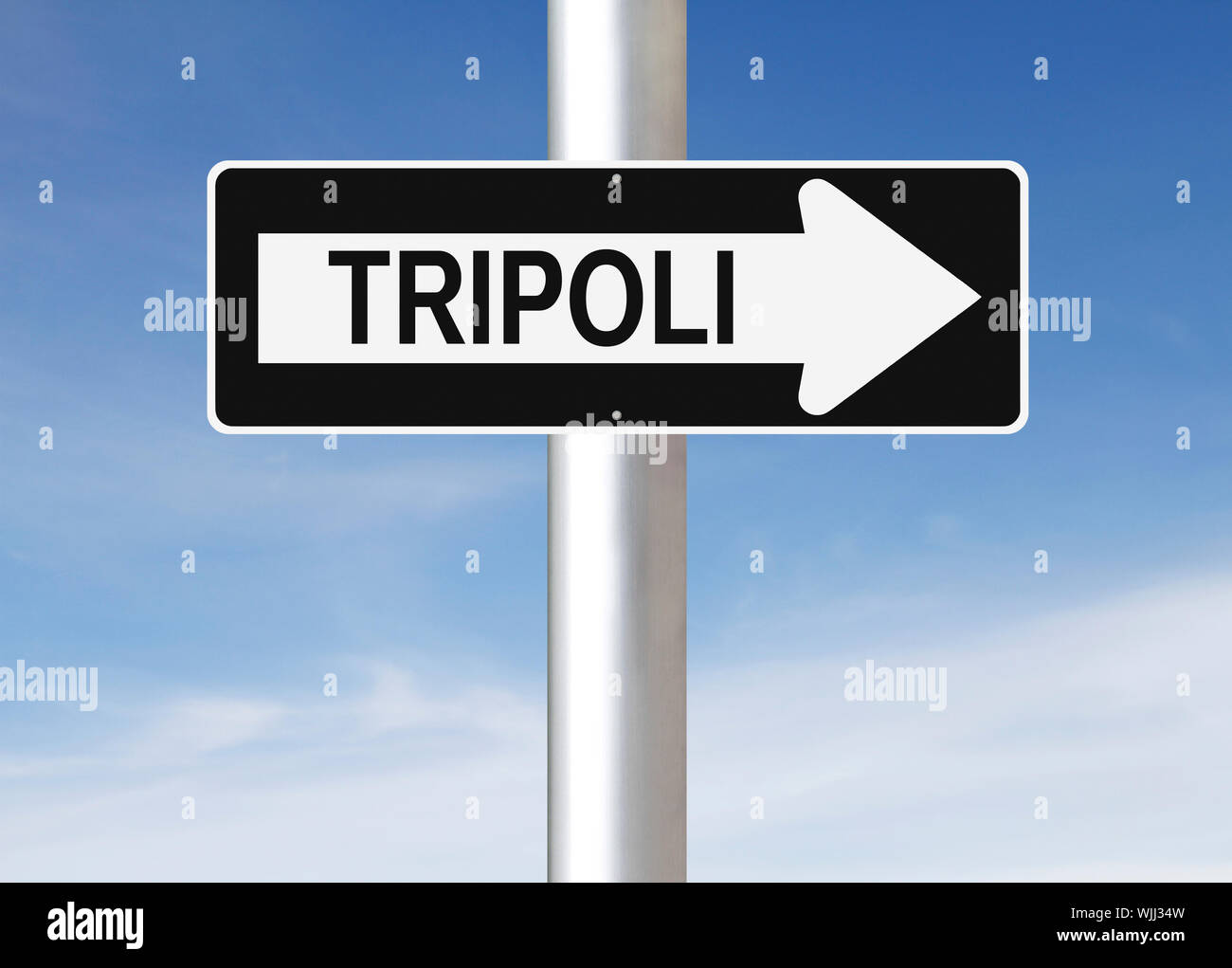 This Way to Tripoli Stock Photo