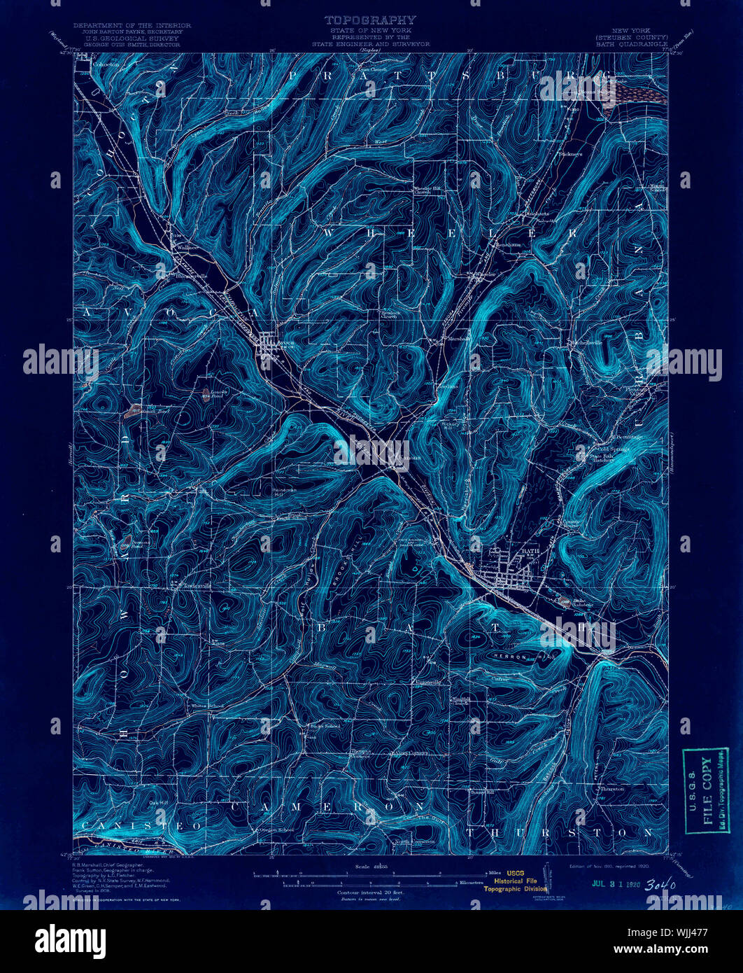 Map of bath new york hires stock photography and images Alamy