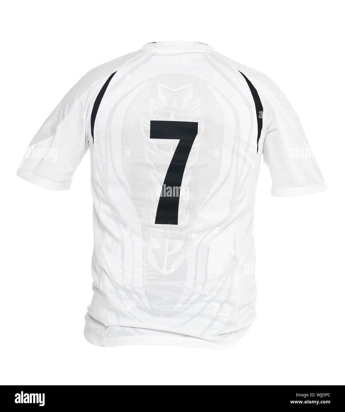 Football shirt with number 7 isolated on white background Stock Photo -  Alamy