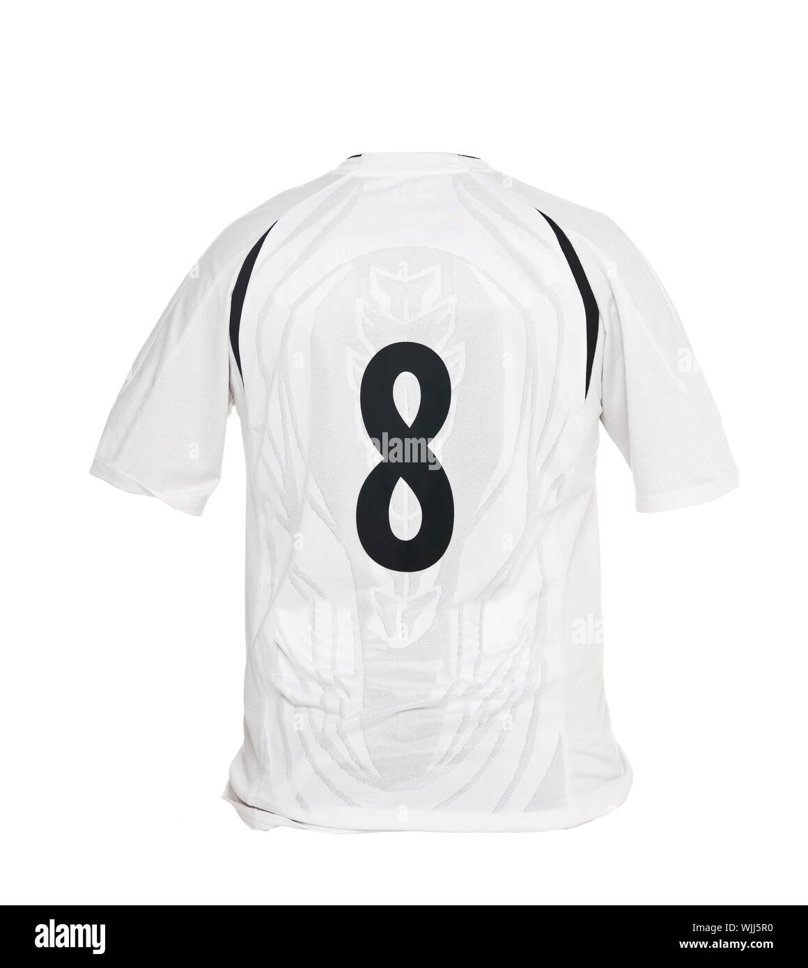 Football shirt with number 8 isolated on white background Stock Photo -  Alamy
