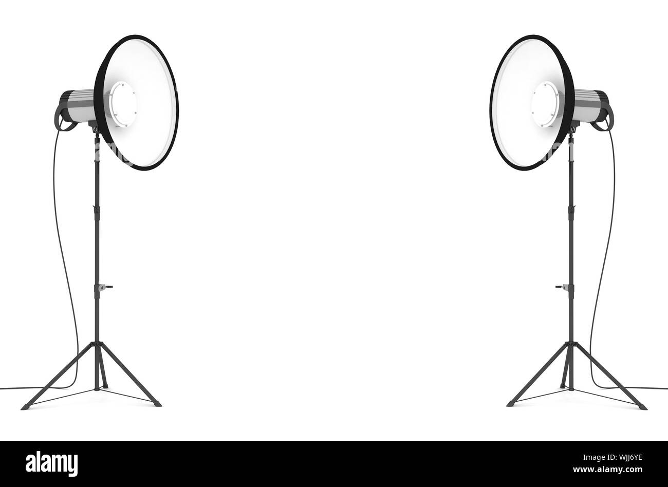 Studio Flash Color studio flash isolated on white background Stock Photo - Alamy
