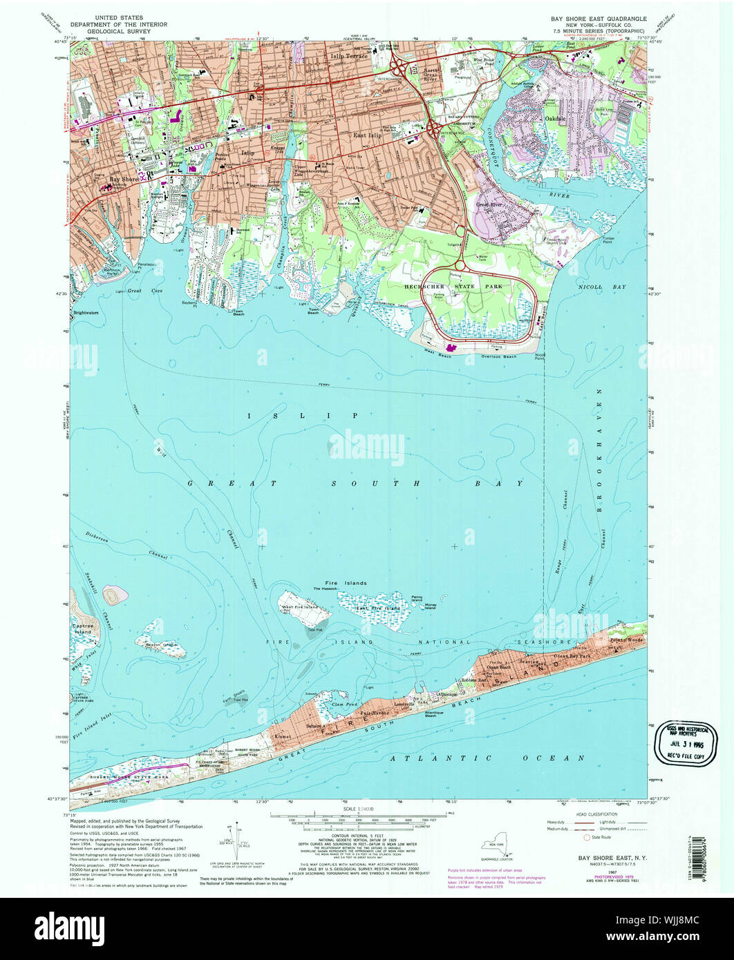 Bay shore new york map hi-res stock photography and images - Alamy