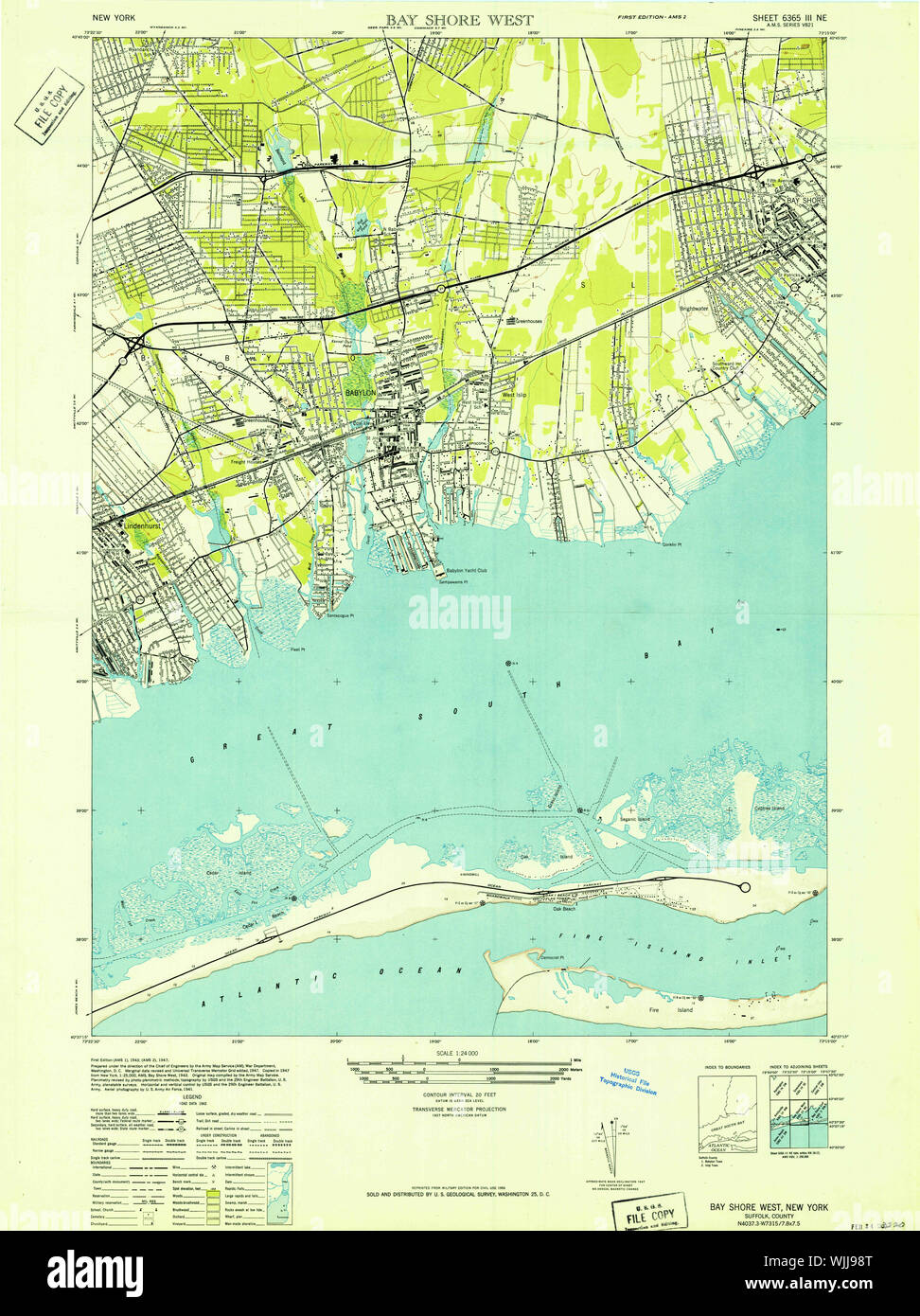 Map of bay shore new york hi-res stock photography and images - Alamy
