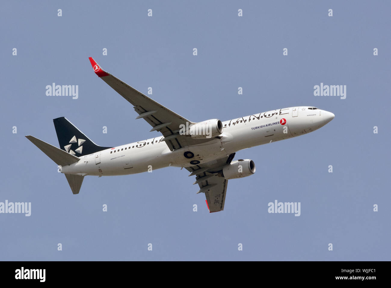 Turkish Star Alliance - Boeing 737-800 airplane Stock Photo - Alamy