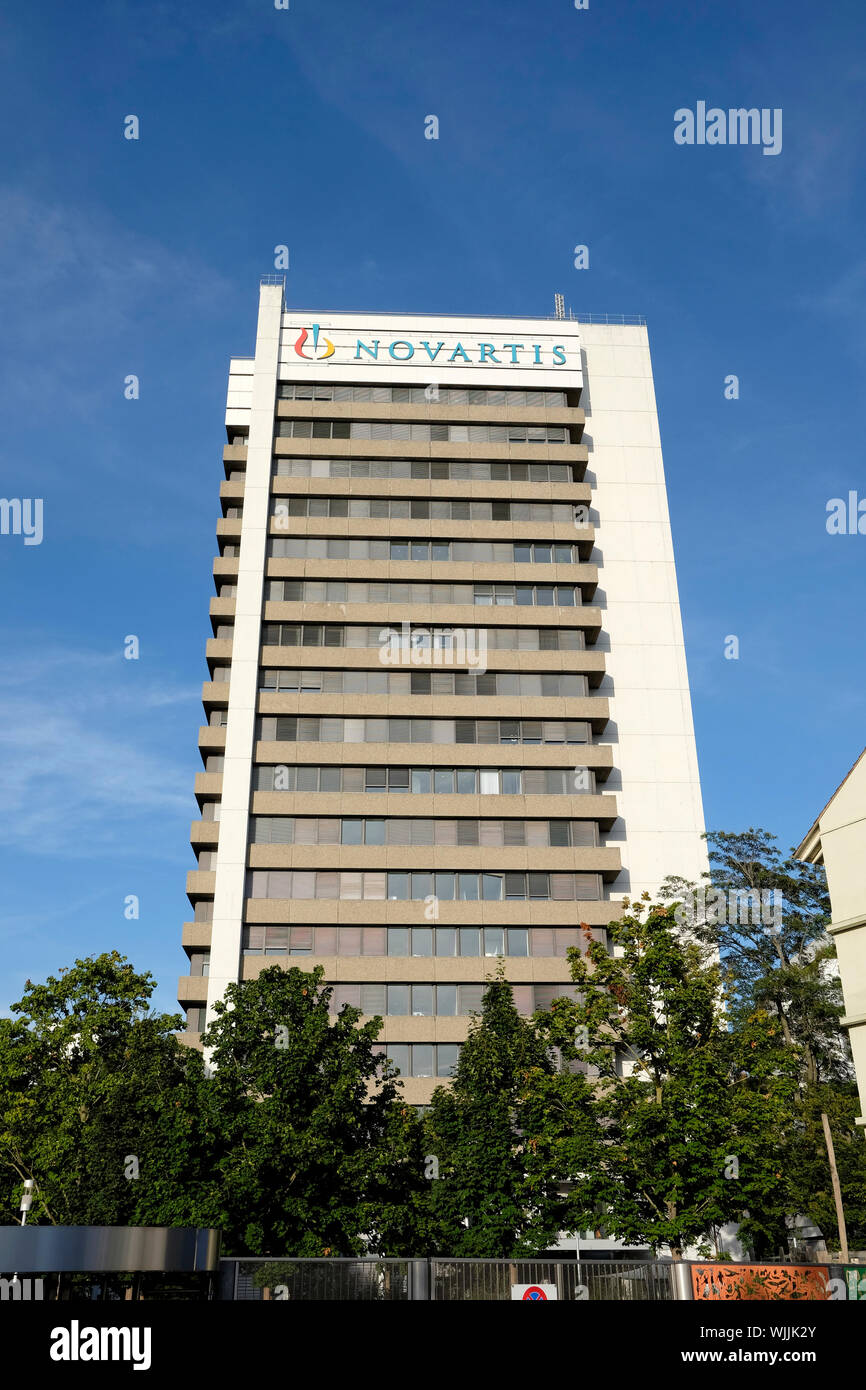 A view of Novartis campus in Basel, Switzerland Stock Photo