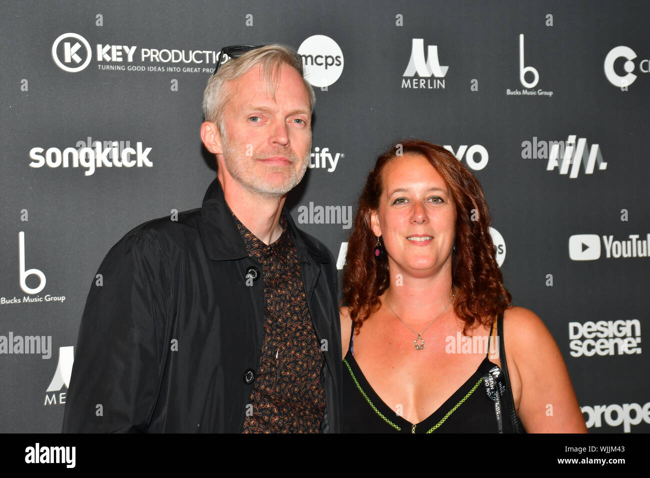 Arrivers at AIM Independent Music Awards at the Roundhouse on 3 September 2019, Camden Town, London, UK. Stock Photo