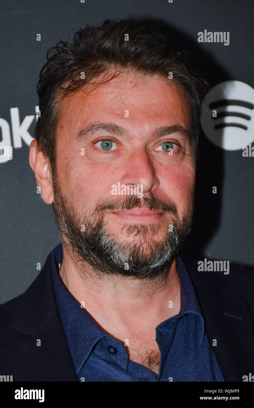 Charles Caldas arrives at the AIM Independent Music Awards at the Roundhouse on 3 September 2019, Camden Town, London, UK. Stock Photo