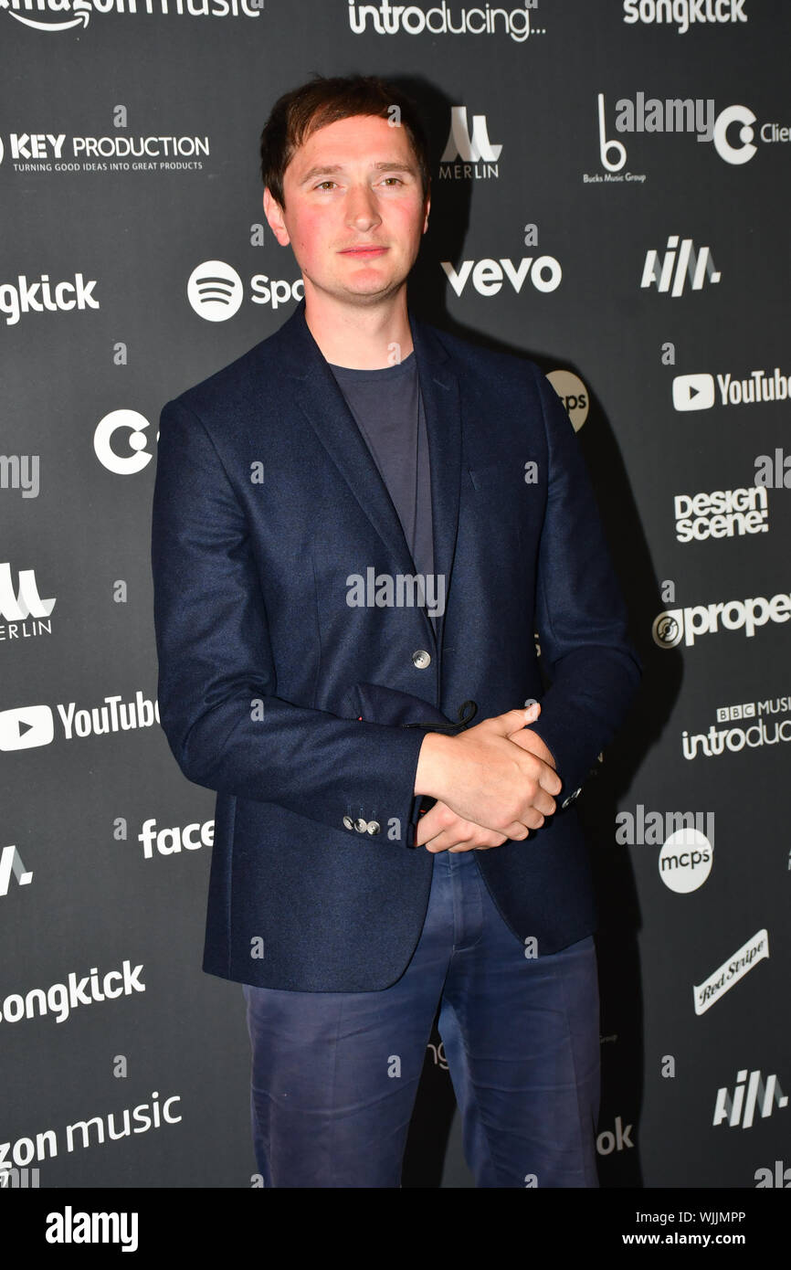 Arrivers at AIM Independent Music Awards at the Roundhouse on 3 September 2019, Camden Town, London, UK. Stock Photo