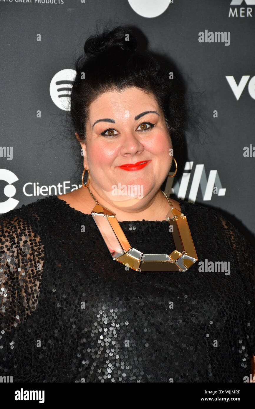 Arrivers at AIM Independent Music Awards at the Roundhouse on 3 September 2019, Camden Town, London, UK. Stock Photo
