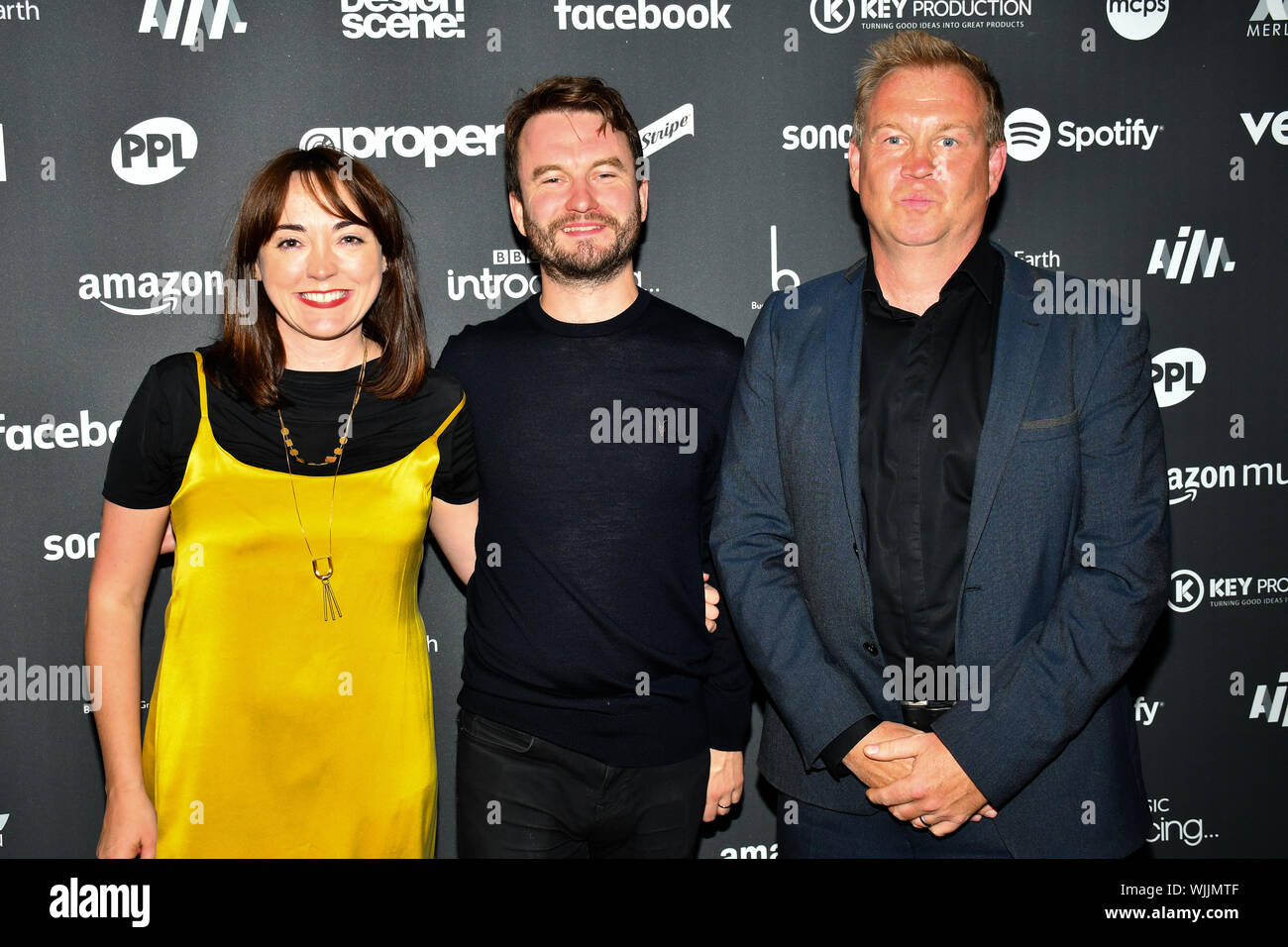 Arrivers at AIM Independent Music Awards at the Roundhouse on 3 September 2019, Camden Town, London, UK. Stock Photo