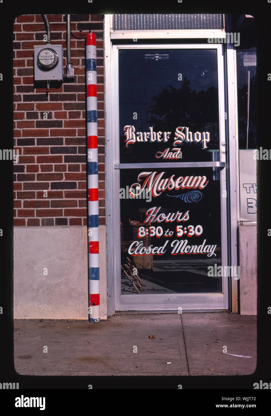 Hippodrome barber pole, 1st Avenue N., Birmingham, Alabama Stock Photo