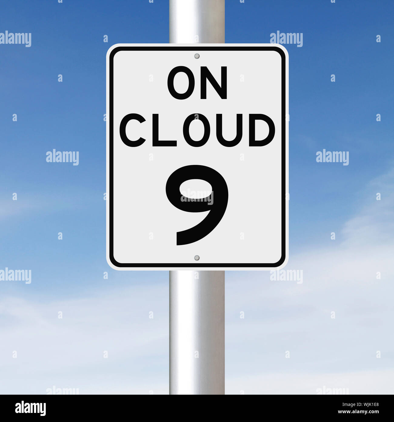 On Cloud Nine Stock Photo