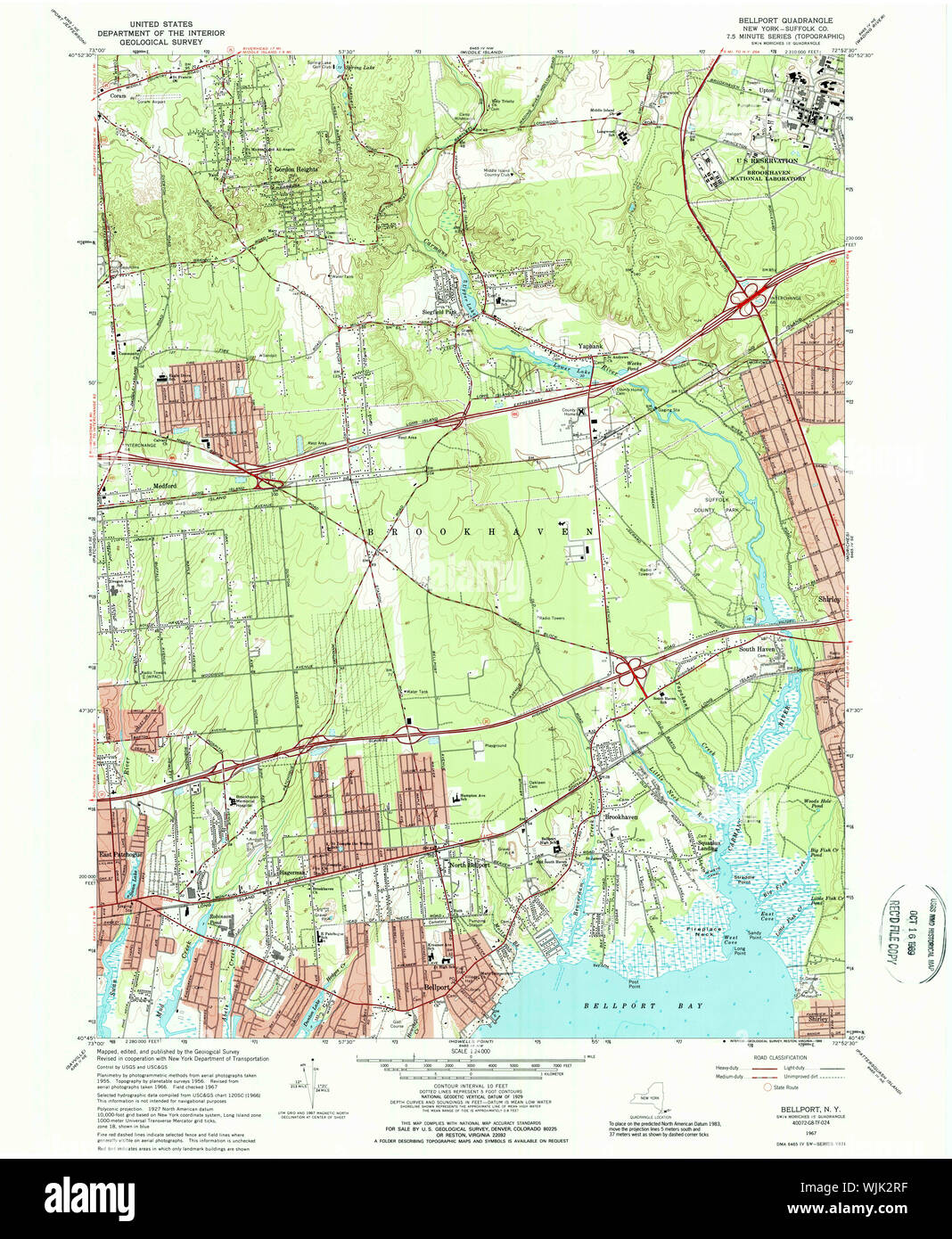 New York NY Bellport 137100 1967 24000 Restoration Stock Photo Alamy